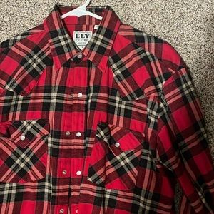 Ely Cattleman western flannel size M